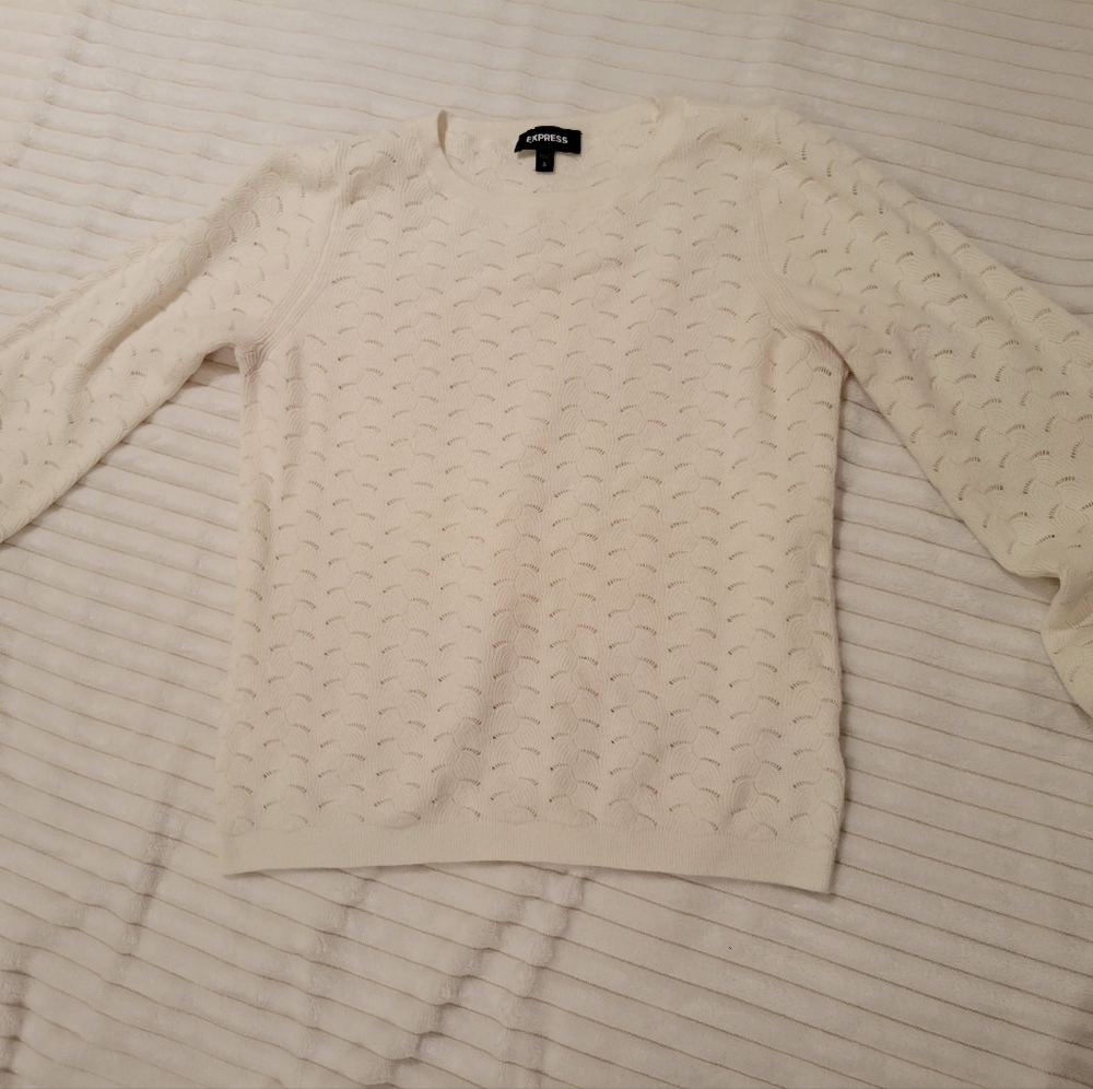Express white sweater
